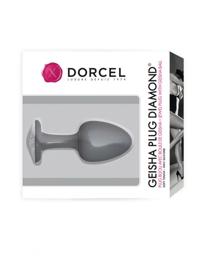 Vibrators | Dorcel Dorcel - Geisha Buttplug Diamond Met Bewegend Metalen Gewichtje