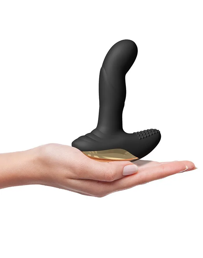 Vibrators | Dorcel Dorcel - P-Finger - Verwarmende Prostaat Vibrator - Met Afstandsbediening - Zwart