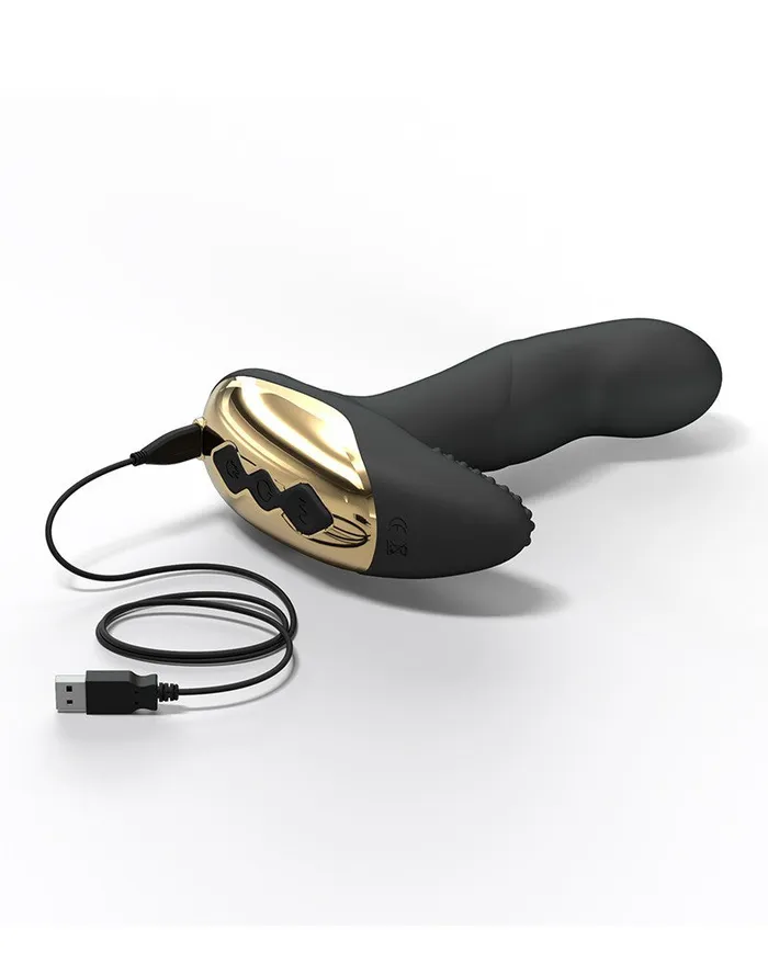 Vibrators | Dorcel Dorcel - P-Finger - Verwarmende Prostaat Vibrator - Met Afstandsbediening - Zwart