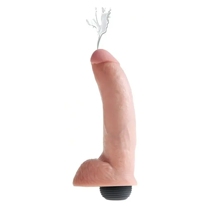 Vibrators | Fallo Realistico con sistema di eiaculazione - 9'', Rosa Carne - Pipedream KingCock