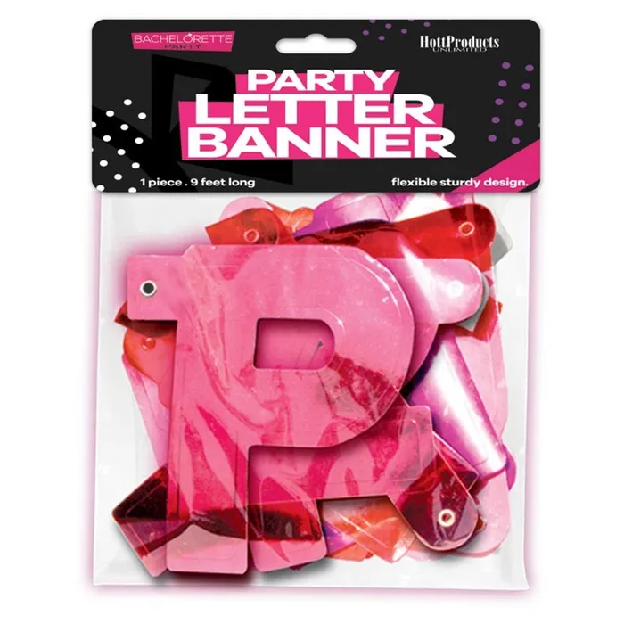 Vibrators Hott Products Bachelorette Party Letter Banner