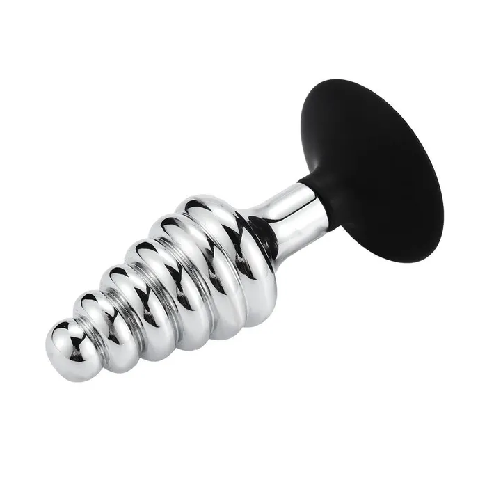 Vibrators | Kiotos Schroef Buttplug Aluminium Met Zuignap