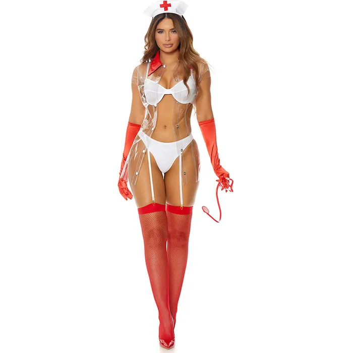 Vibrators Nurse Me Sexy Nurse Costume SM Fiore Hosiery