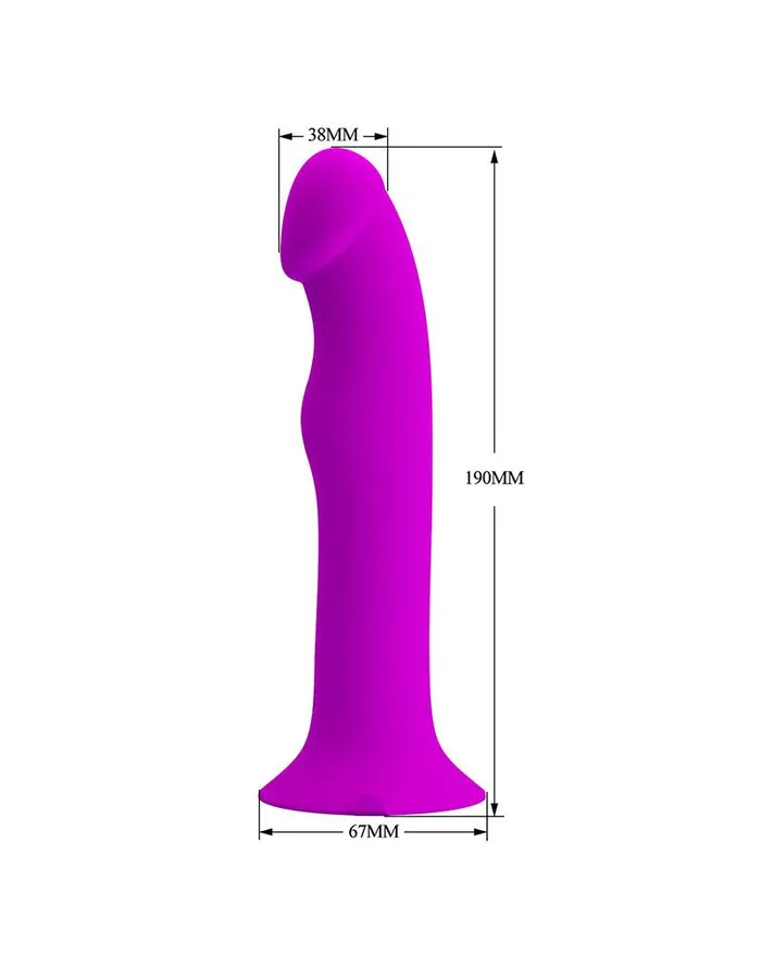 Vibrators | Pretty Love Pretty Love - Murray - Vibrerende Dildo - 19 cm - Dieproze - USB Oplaadbaar - Siliconen