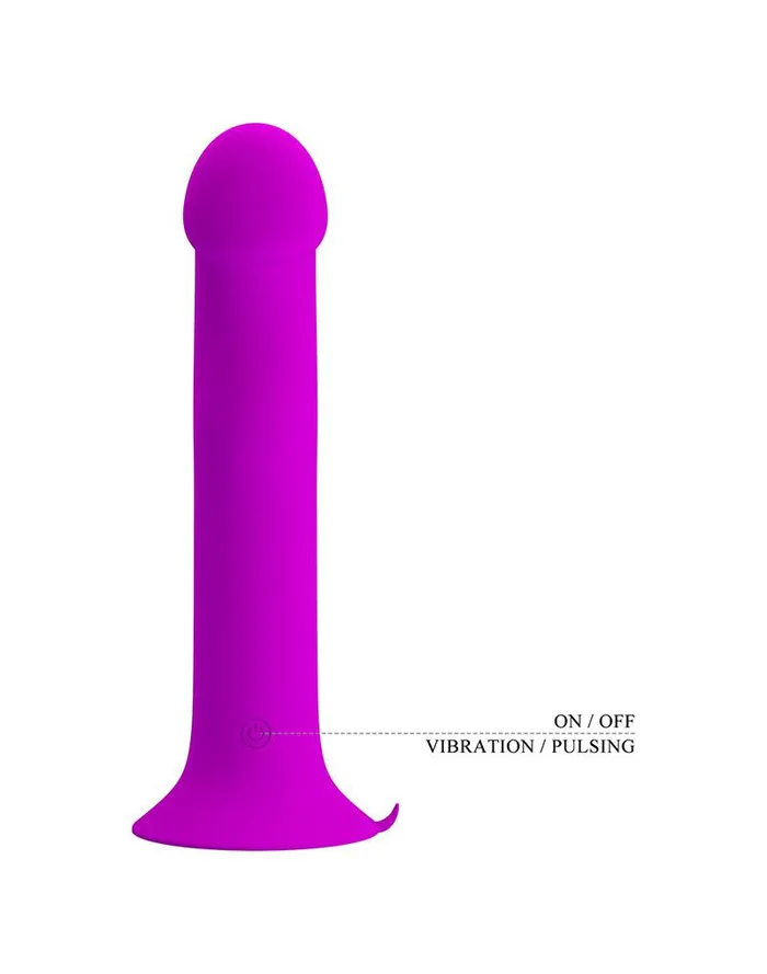 Vibrators | Pretty Love Pretty Love - Murray - Vibrerende Dildo - 19 cm - Dieproze - USB Oplaadbaar - Siliconen