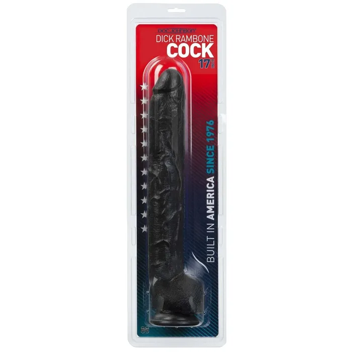 Vibrators | Rambone Nero - Fallo Maxi 43 cm con ventosa - Doc Johnson