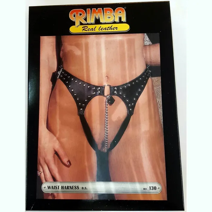 Vibrators Rimba Slip Offen Leder Schwarz Mit Nie