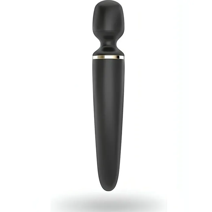 Vibrators Satisfyer Satisfyer Wander Black con 50 Combinazioni di Vibrazione Diverse Silicone Medicale Ricaricabile Nero