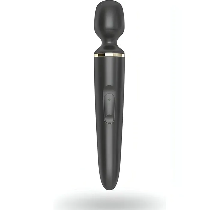 Vibrators | Satisfyer Satisfyer Wand-er Black con 50 Combinazioni di Vibrazione Diverse - Silicone Medicale, Ricaricabile, Nero