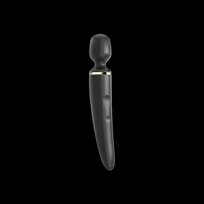 Vibrators | Satisfyer Satisfyer Wand-er Black con 50 Combinazioni di Vibrazione Diverse - Silicone Medicale, Ricaricabile, Nero