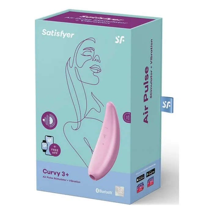 Vibrators | Satisfyer Succhia Clitoride Satisfyer Curvy 3+ Rosa