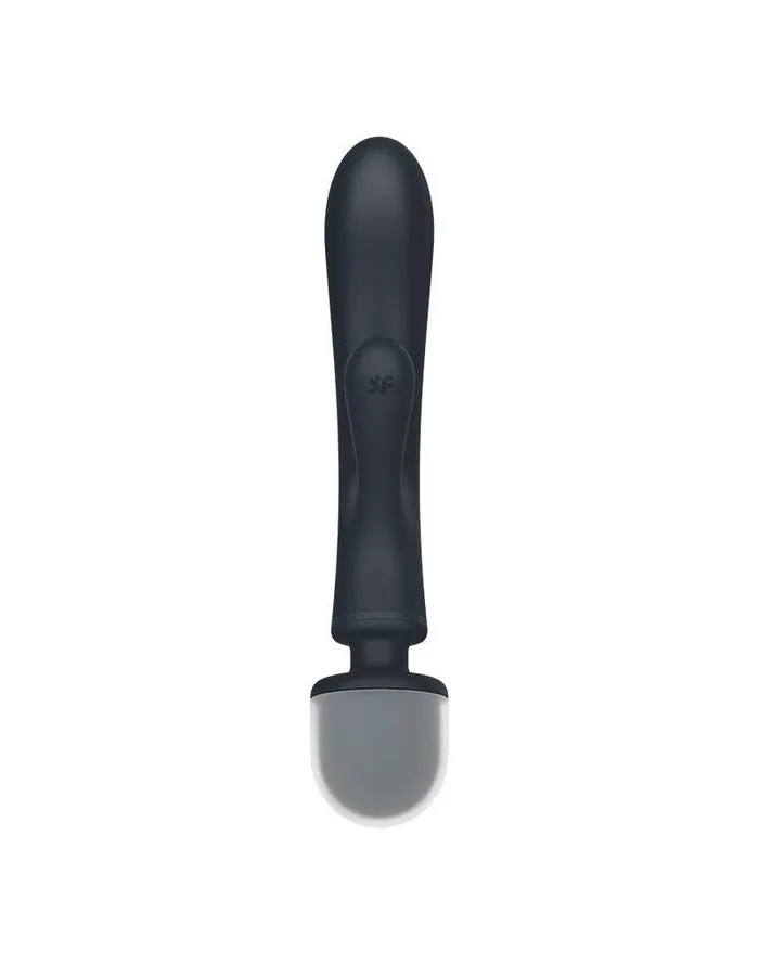 Vibrators | Satisfyer - Triple Lover - 2-in-1 Wand en Rabbit Vibrator - Zwart - Satisfyer