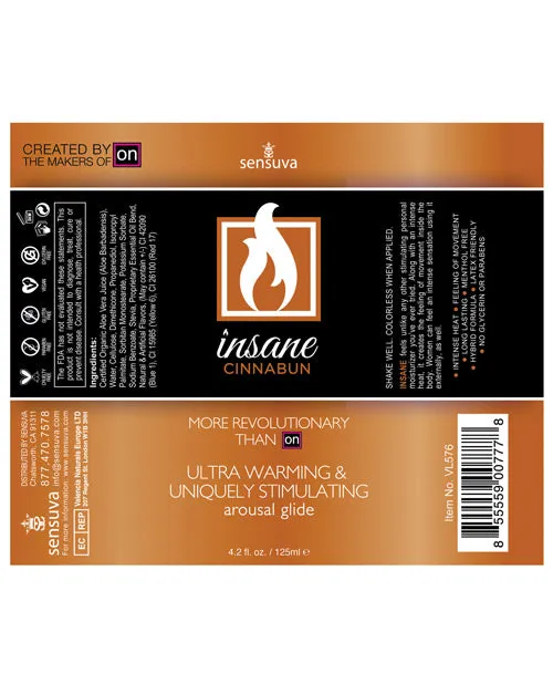 Vibrators | Sensuva Insane Personal Moisturizer - 4.2 oz Cinnabun - Sensuva