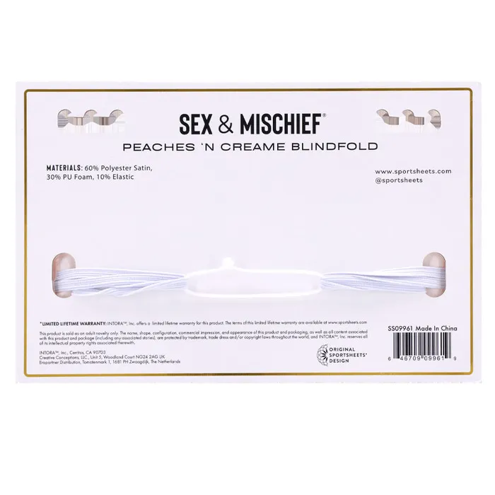 Vibrators | Sportsheets Peaches ‘n CreaMe Blindfold