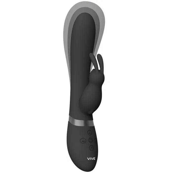 Vibrators Vive Taka Vibratore Rabbit con 3 motori e funzione di ingrossamento Nero