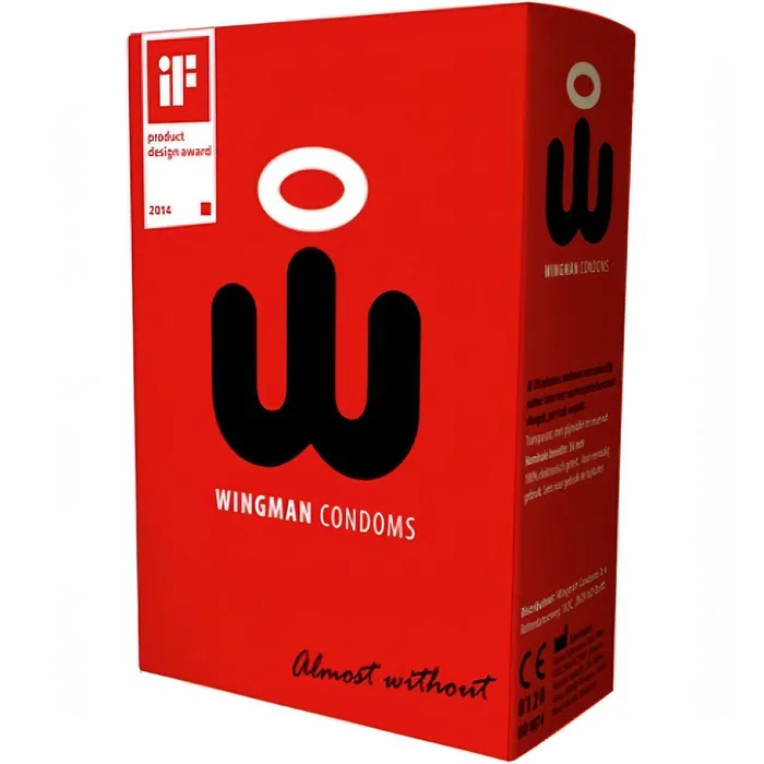 Vibrators WingMan Wingman Condoms Confezione da 8 pezzi