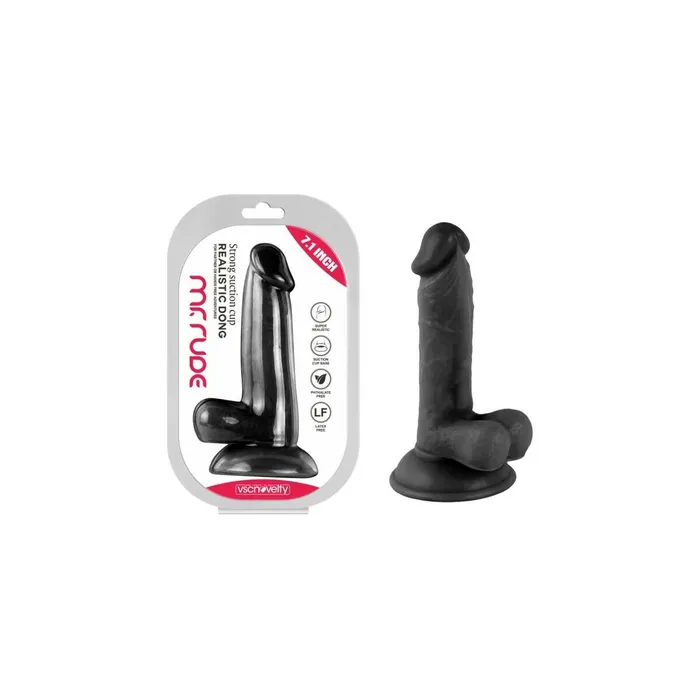 VSCNOVELTY Dildo Realistico VSCNOVELTY Nero 18 cm | Dildos