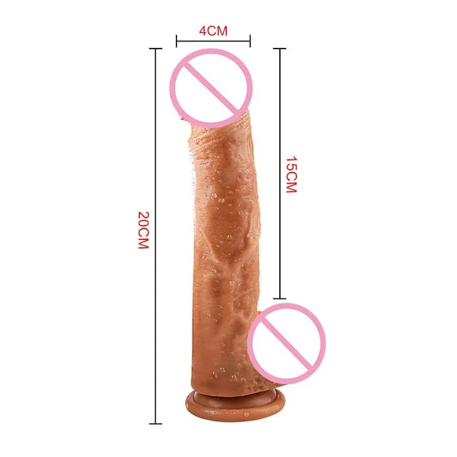 Woman Soft Dildo Butt Plug Realistic Strong Suction Cup Sexual Toy for Adult G-point Sex Toys | YSGLIFE Anal