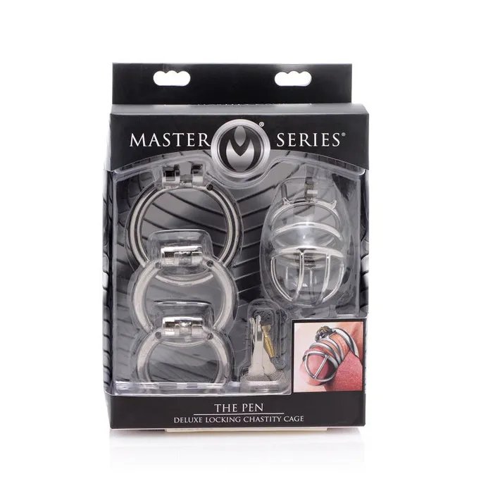 XR Brand Male Sex Toys The Pen Deluxe Locking Chastity Cage