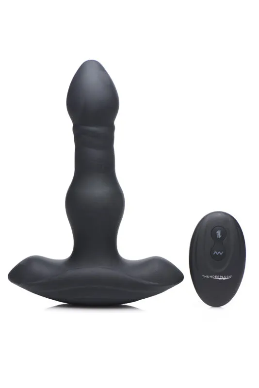 XR Brand Male Sex Toys | Vibrating and Thrusting Remote Control Silicone Anal Plug