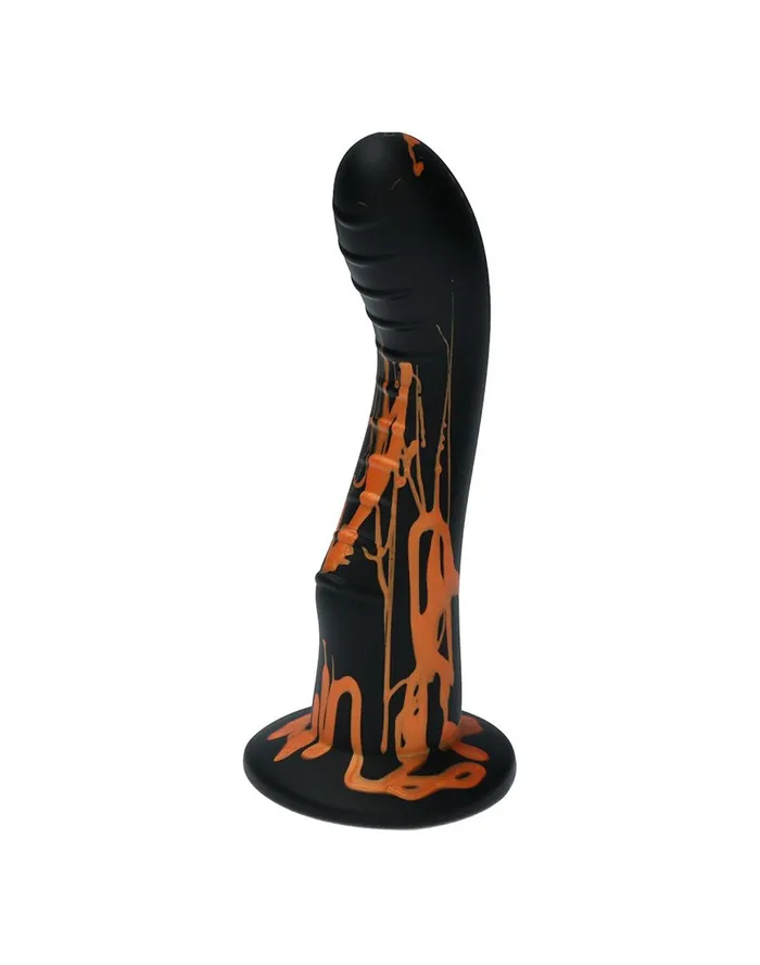 Ylva & Dite - Dildo Kajsa - Zwart/Oranje - Perfect voor G-spot of P-spot stimulatie | Ylva & Dite Female Sex Toys