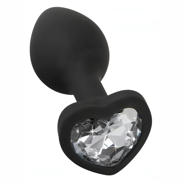 You2Toys Anal Plug Anale con swarovsky a forma di cuore Nero Silicone